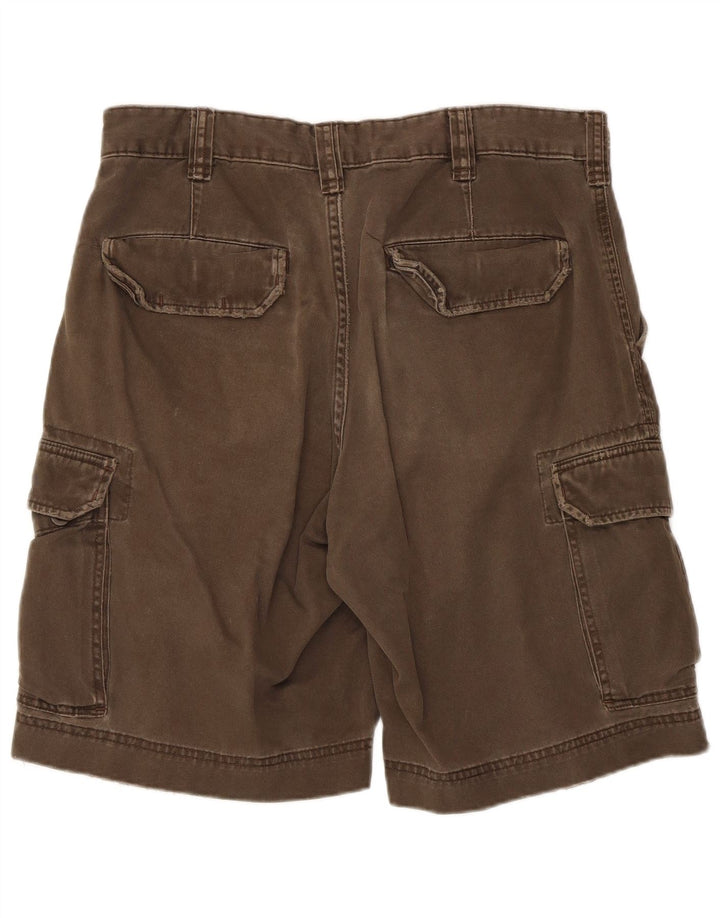 Merona Mens Cargo Shorts W32 Medium Brown Cotton