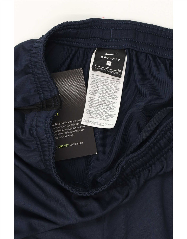 Nike Mens Dri Fit Standard Fit Tracksuit Trousers Small Navy Blue
