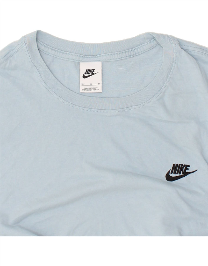 NIKE Mens T-Shirt Top XL Blue Cotton | Vintage Nike | Thrift | Second-Hand Nike | Used Clothing | Messina Hembry 