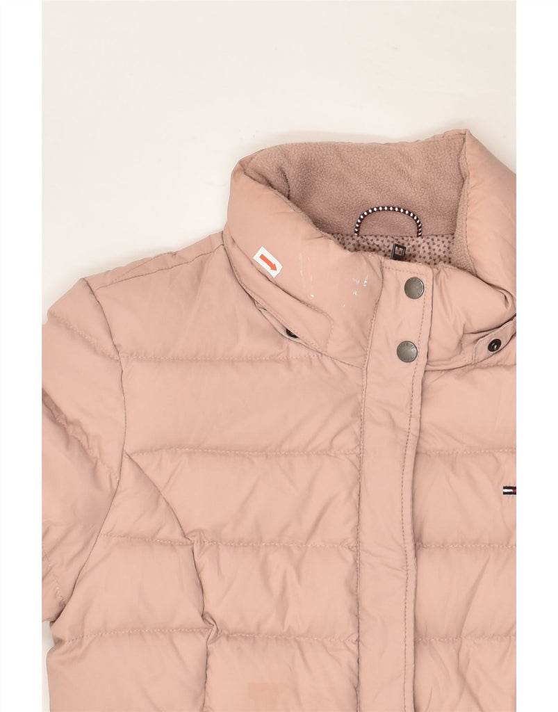 TOMMY HILFIGER Womens Padded Jacket UK 14 Medium Pink Polyester | Vintage Tommy Hilfiger | Thrift | Second-Hand Tommy Hilfiger | Used Clothing | Messina Hembry 