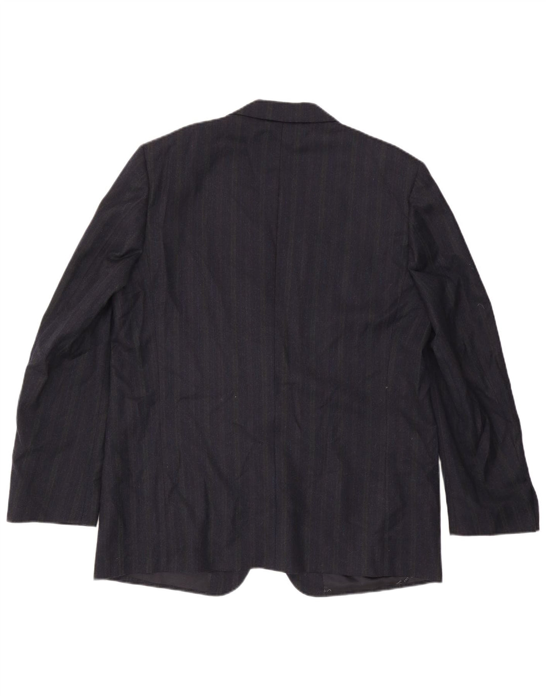 Pierre Cardin Mens 2 Button Blazer Jacket IT 58 4XL Navy Blue Pinstripe