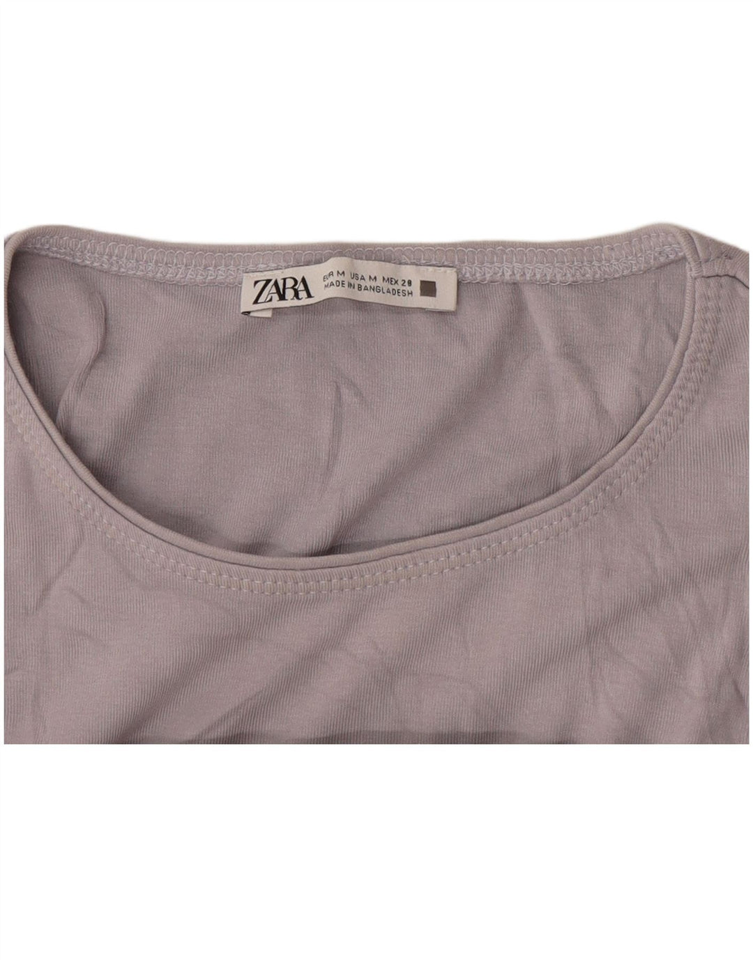 Zara Womens Vest Top UK 12 Medium Grey