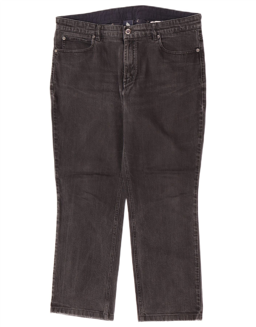 Marina Yachting Womens Cropped Jeans W33 L26 Grey Cotton