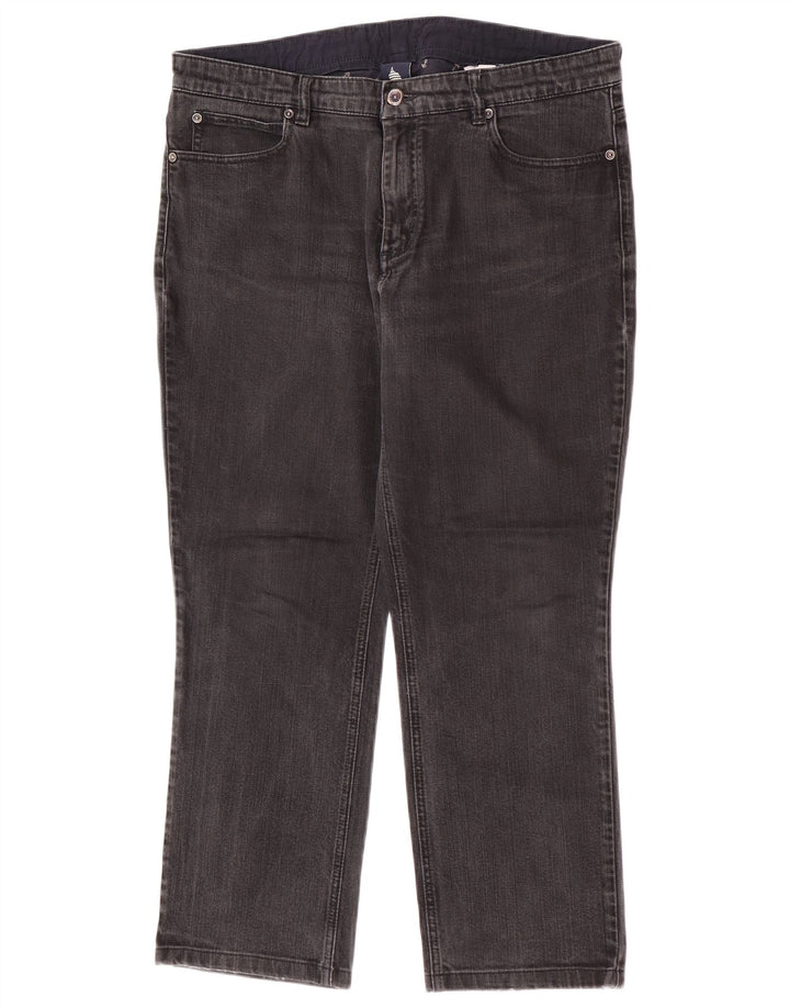 Marina Yachting Womens Cropped Jeans W33 L26 Grey Cotton