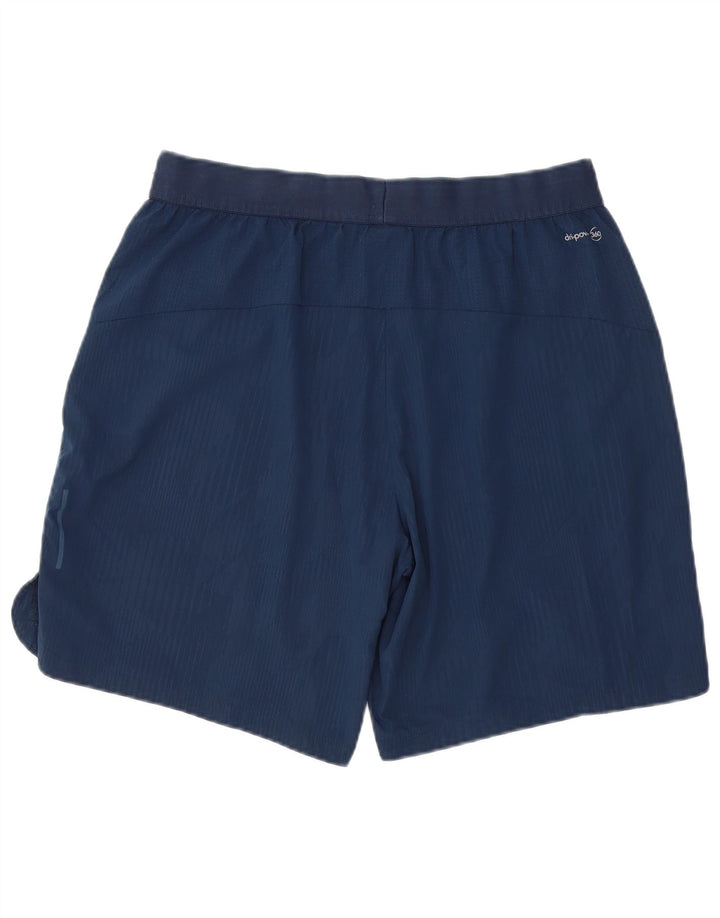 RUSSELL ATHLETIC Mens Dri-Power Sport Shorts Large  Navy Blue Polyester