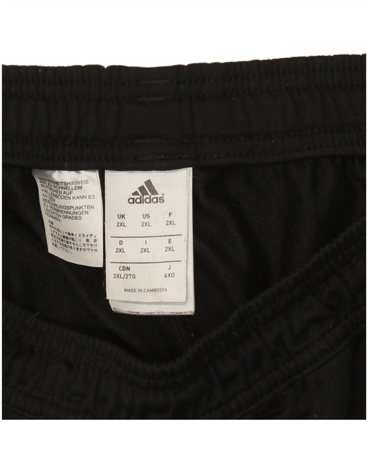 Adidas Mens Tracksuit Trousers 2XL  Black Polyester