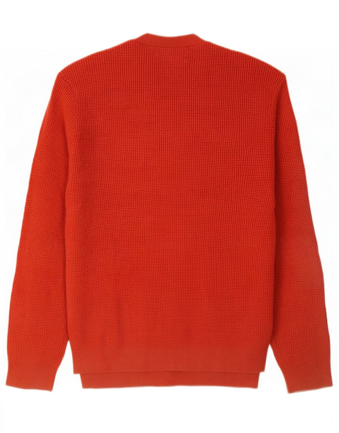 Marks & Spencer Mens Crew Neck Jumper Sweater Large Orange Polyester