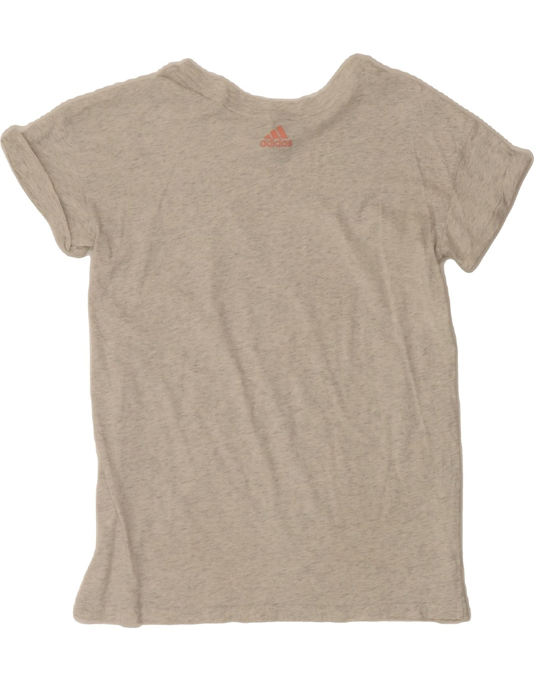 ADIDAS Womens Graphic T-Shirt Top UK 14 Medium Grey Vintage Adidas and Second-Hand Adidas from Messina Hembry 