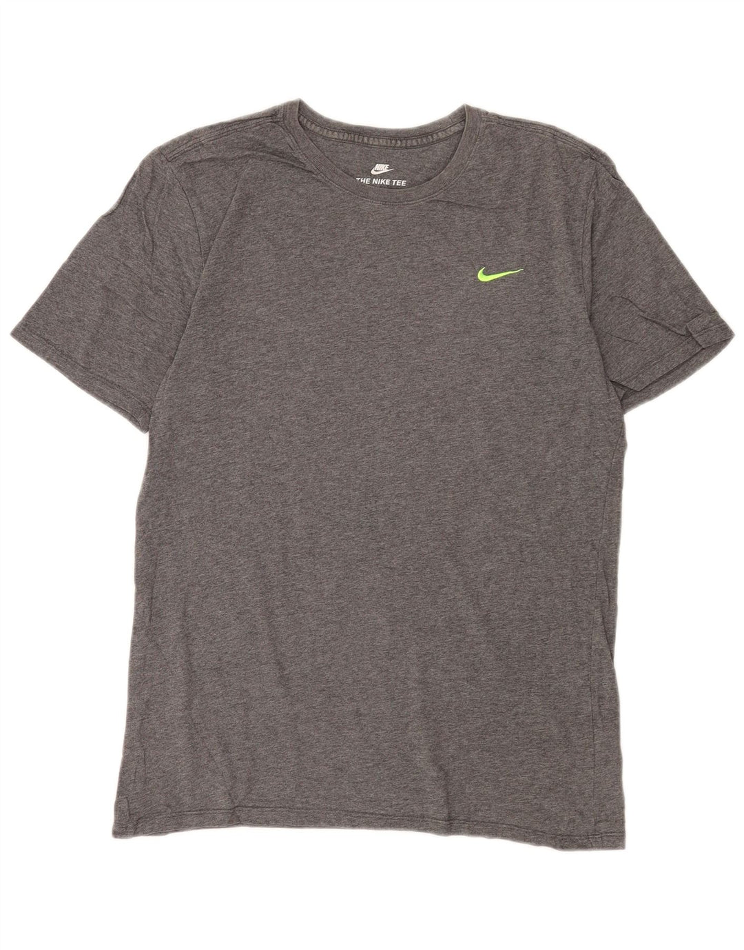 Nike Mens T-Shirt Top Medium Grey Cotton