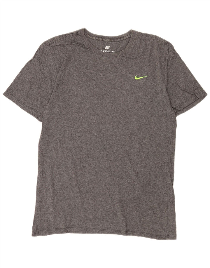 Nike Mens T-Shirt Top Medium Grey Cotton