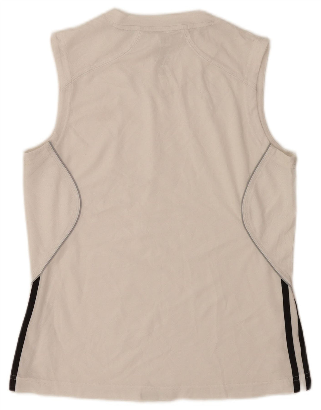 Adidas Womens Vest Top UK 10 Small White Polyester