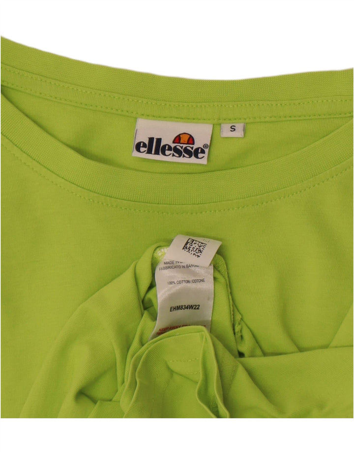 Ellesse Mens T-Shirt Top Small Green Cotton