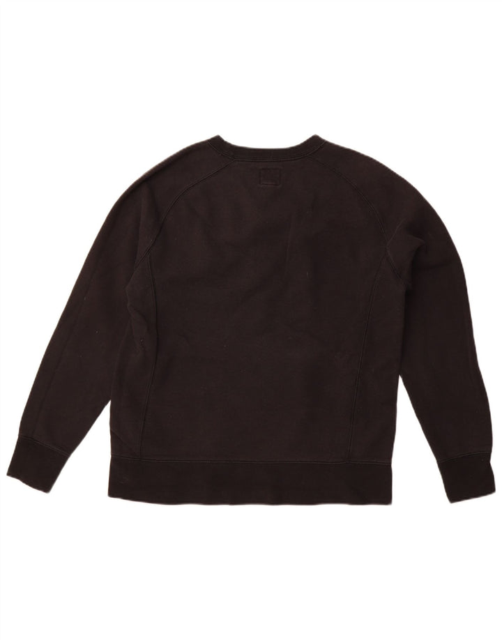 CHAMPION Womens Graphic Sweatshirt Jumper UK 14 Medium Black Cotton