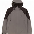 SALEWA Mens Hooded Rain Jacket UK 44 XL Grey Colourblock