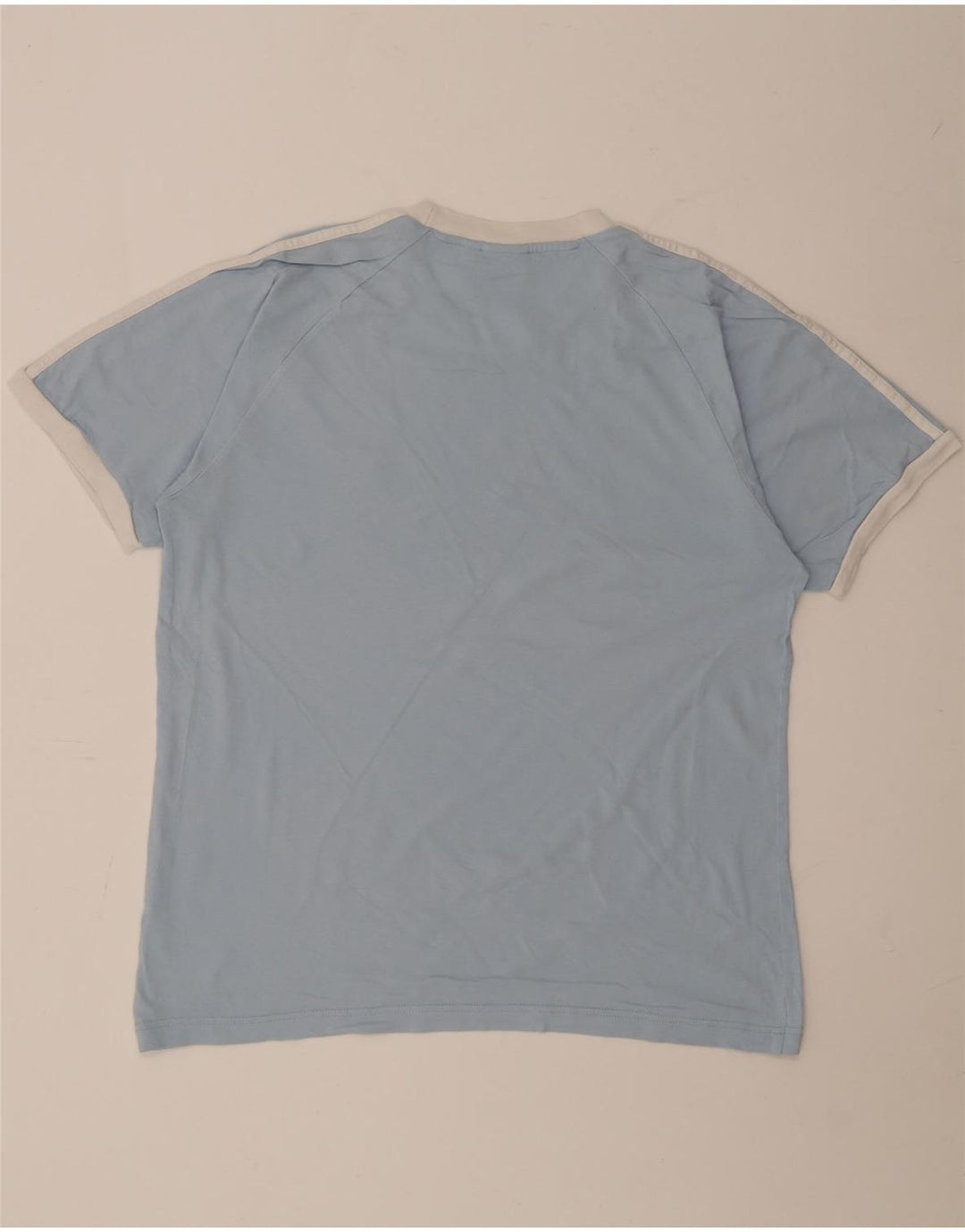 Adidas Mens T-Shirt Top Large Blue Cotton