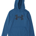 Under Armour Boys Graphic Hoodie Jumper 11-12 Years Large Blue Polyester