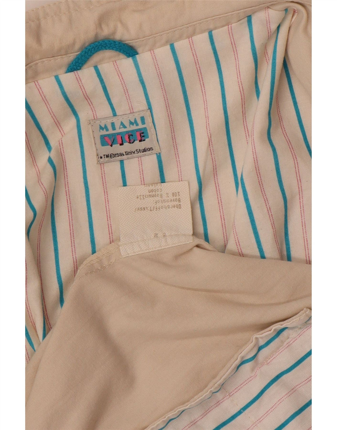 Vintage Mens 1 Button Blazer Jacket EU 52 XL Beige Cotton