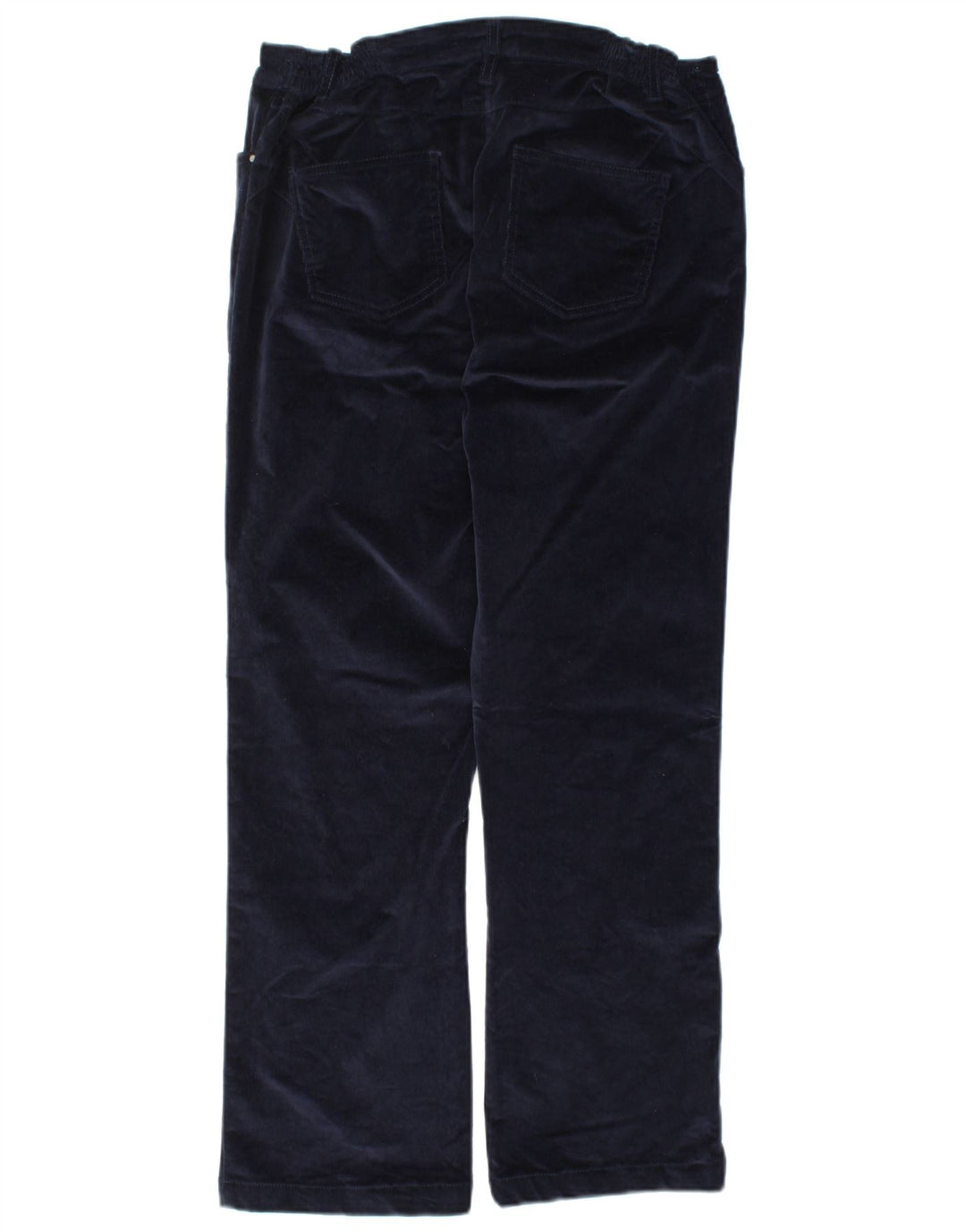 COTTON TRADERS Womens Corduroy Trousers UK 12 Medium W30 L27 Navy Blue