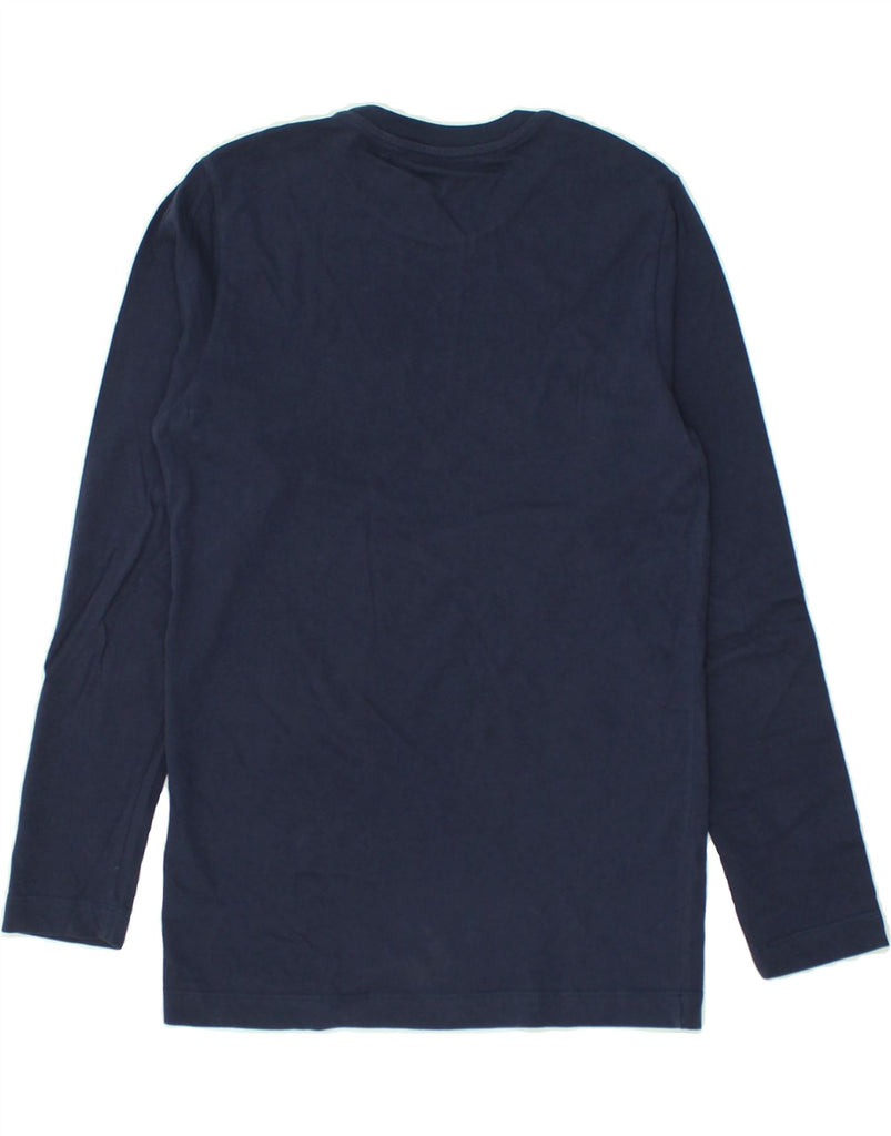 TRUSSARDI JUNIOR Boys Graphic Top Long Sleeve 13-14 Years Navy Blue Cotton | Vintage Trussardi Junior | Thrift | Second-Hand Trussardi Junior | Used Clothing | Messina Hembry 