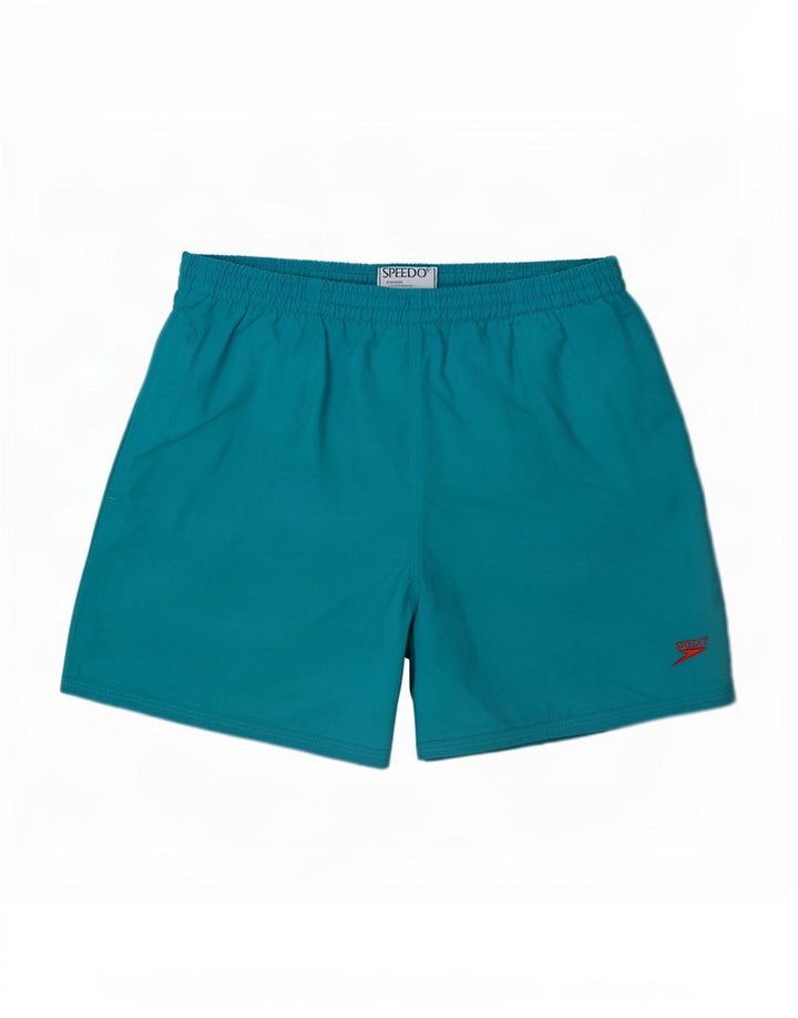 Speedo Mens Swimming Shorts Medium Blue Nylon