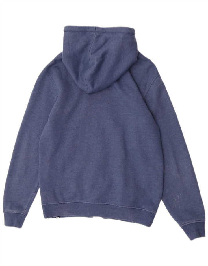 Animal Mens Zip Hoodie Sweater Medium Blue Cotton