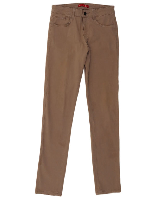 Zara Mens Slim Casual Trousers EU 38 Small W30 L32 Grey Cotton