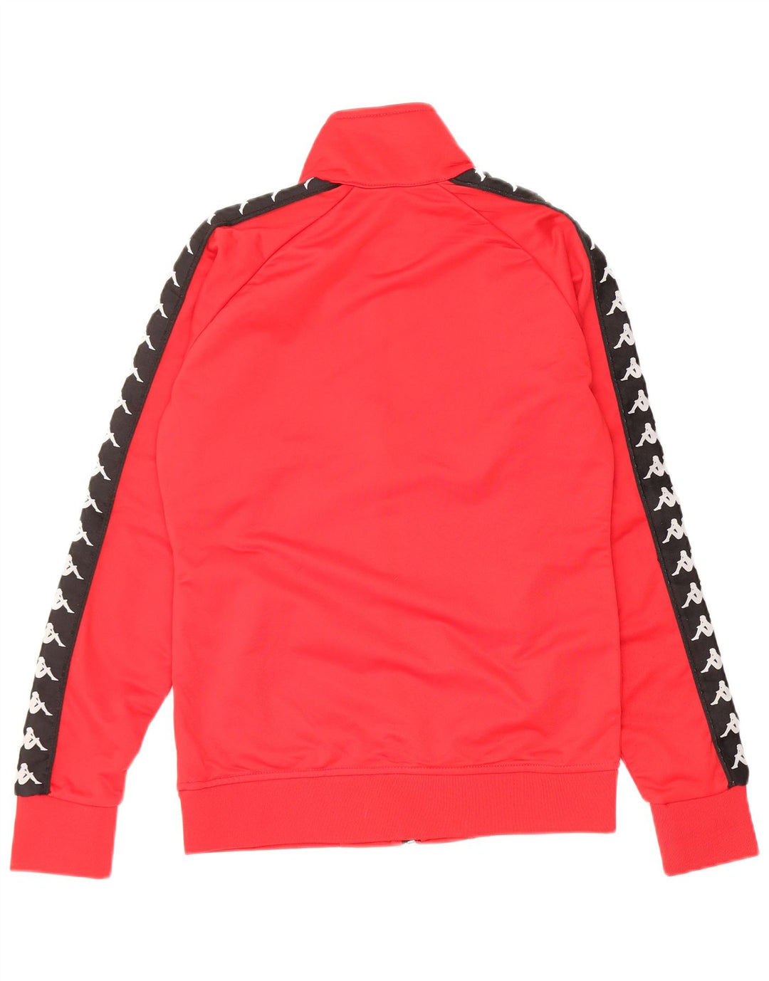 KAPPA Womens Graphic Tracksuit Top Jacket UK 10 Small Red Colourblock