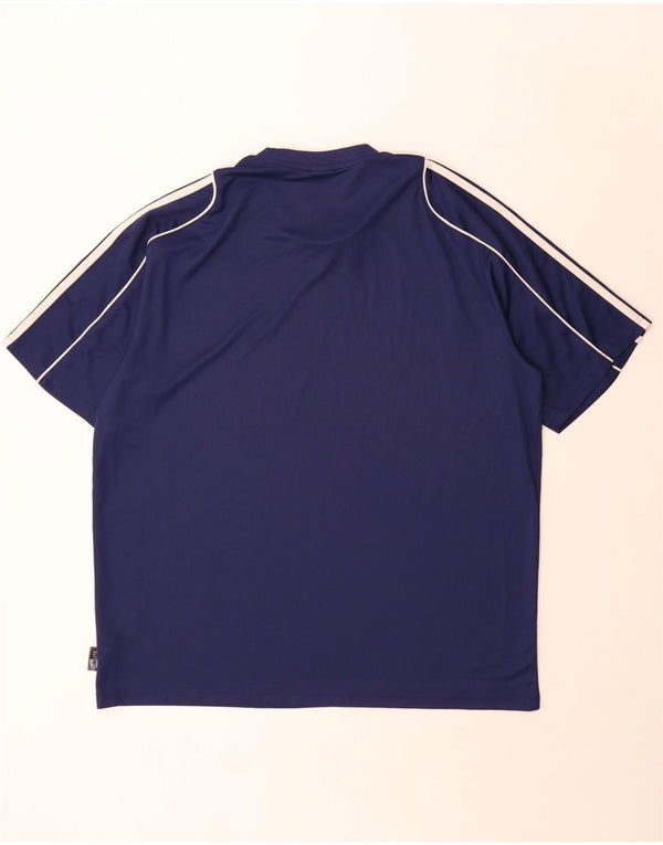 Adidas Mens Climalite T-Shirt Top XL Navy Blue Polyester