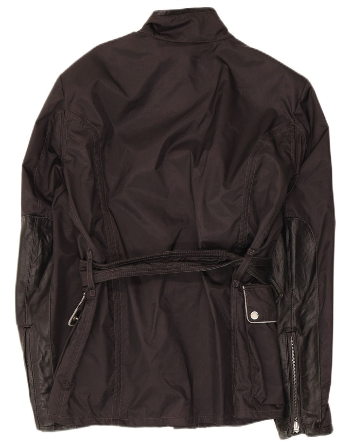 Belstaff Womens Utility Jacket IT 44 Medium Black Nylon