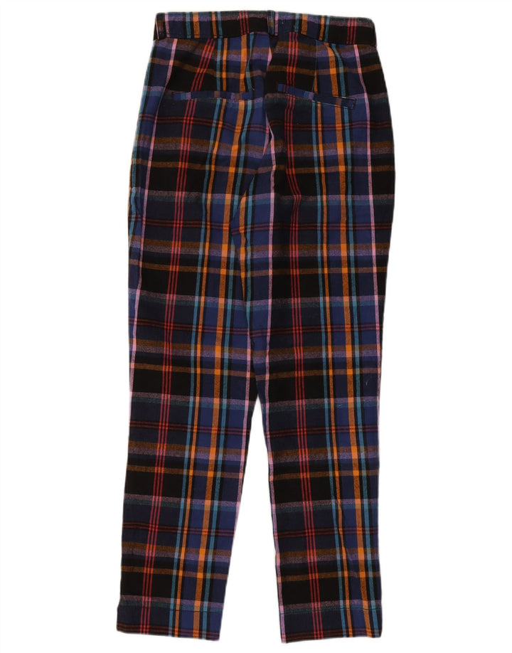 Hollister Womens Cropped Trousers Small W27 L25 Multicoloured Plaid