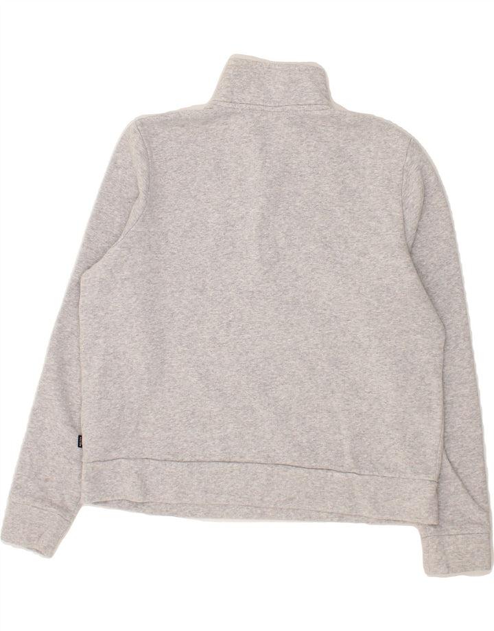 PUMA Womens Zip Neck Sweatshirt Jumper UK 16 Large Grey Cotton Vintage Puma and Second-Hand Puma from Messina Hembry 