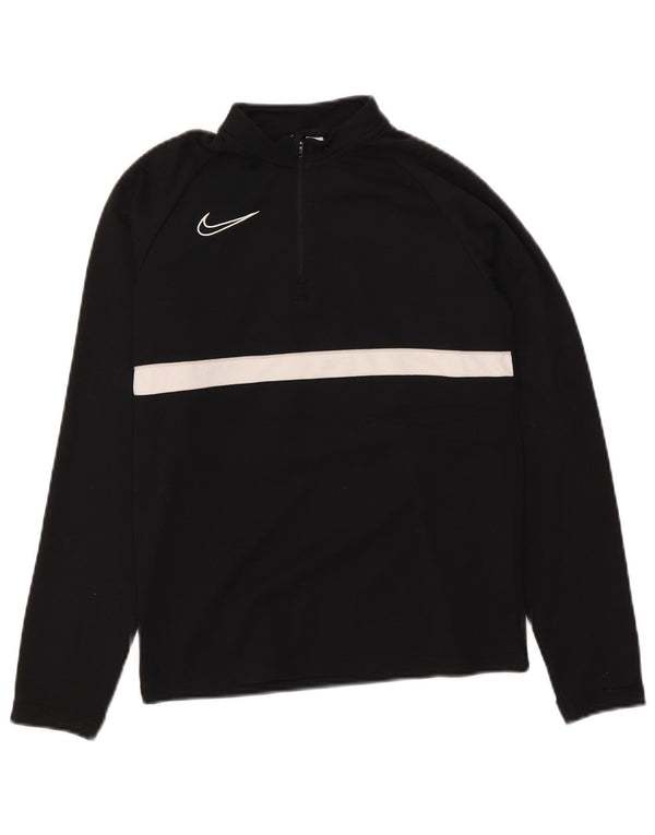 Nike Boys Dri Fit Pullover Tracksuit Top 10-11 Years Medium Black