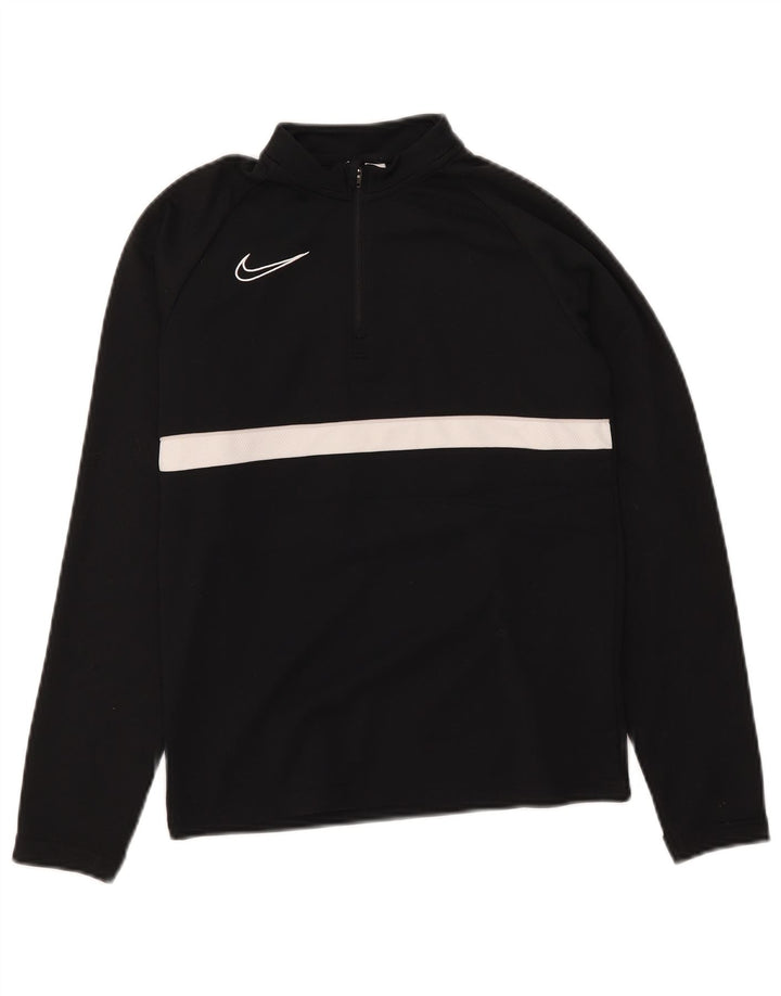 Nike Boys Dri Fit Pullover Tracksuit Top 10-11 Years Medium Black