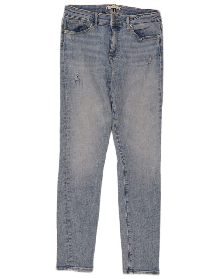Tommy Hilfiger Womens Distressed Slim Jeans W28 L27 Blue Cotton