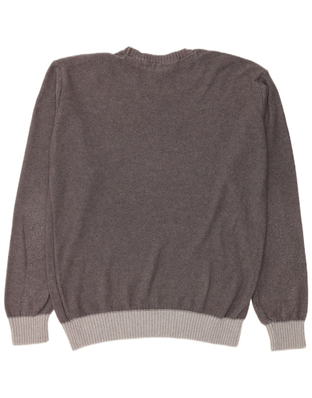 CHIEMSEE Mens Crew Neck Jumper Sweater Medium Grey Colourblock Cotton
