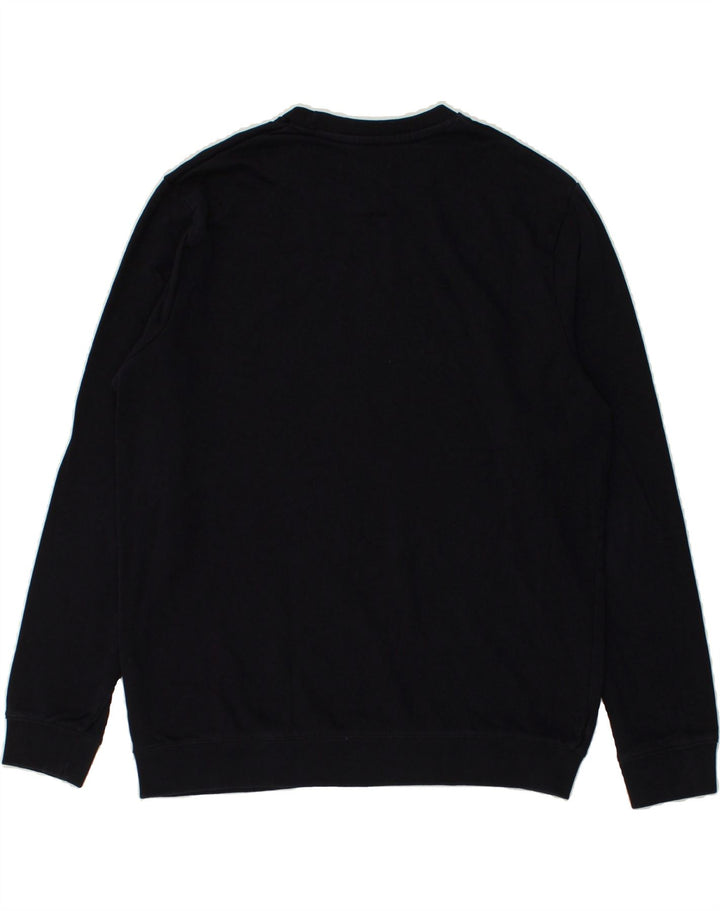 JULES Mens Graphic Sweatshirt Jumper XL Navy Blue Cotton Vintage Jules and Second-Hand Jules from Messina Hembry 