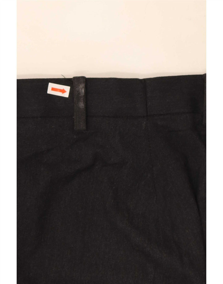 Marks & Spencer Mens Regular Fit Chino Trousers W38 L29 Black Polyester