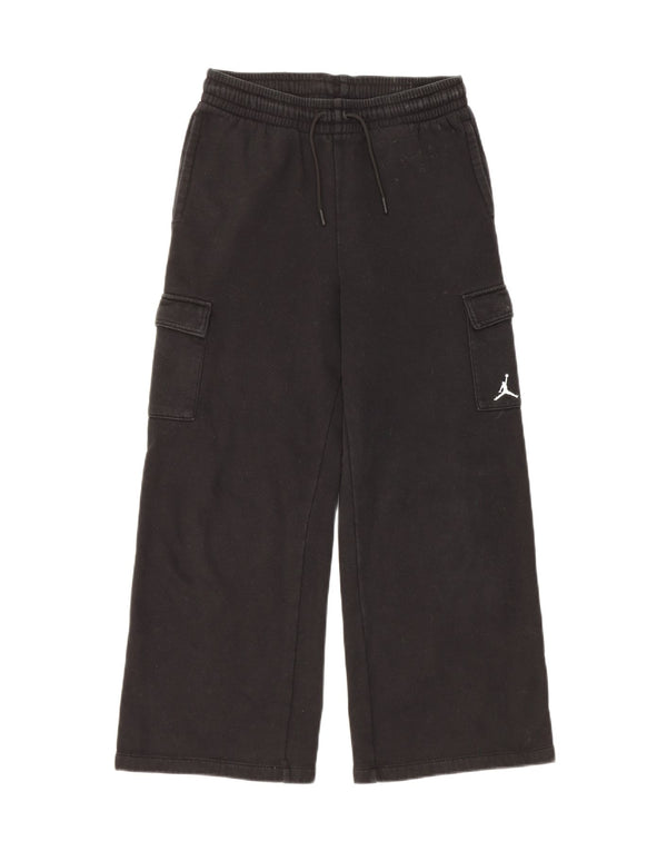 Jordan Girls Cargo Tracksuit Trousers 13-14 Years XL Black Cotton