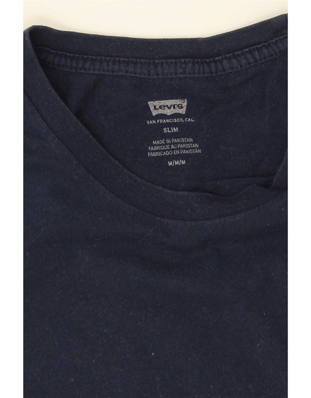 Levi's Mens Slim Fit T-Shirt Top Medium Navy Blue