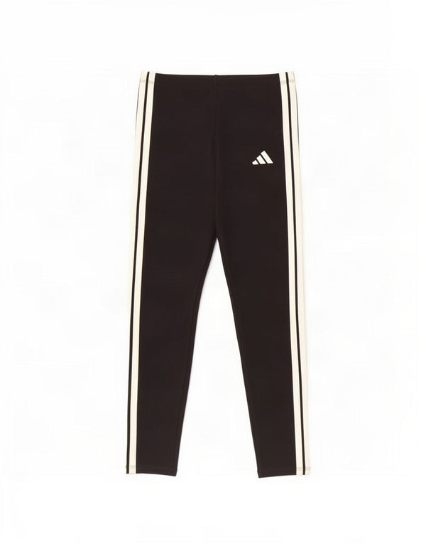 Adidas Womens Crop Leggings UK 12/14 Medium Black Cotton