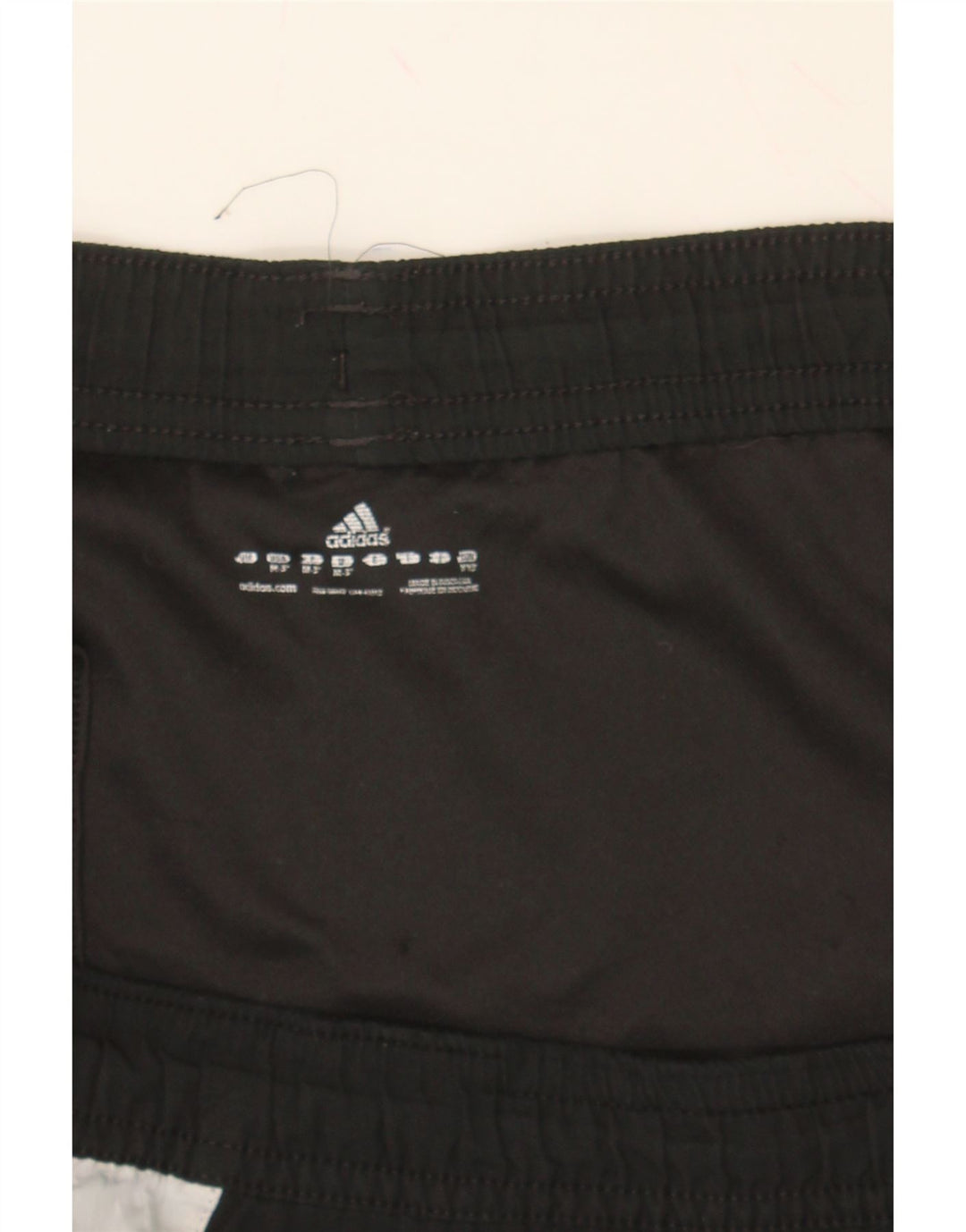 ADIDAS Womens Sport Shorts UK 14 Medium  Black Colourblock Polyester Vintage Adidas and Second-Hand Adidas from Messina Hembry 