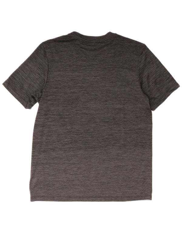 Adidas Mens T-Shirt Top Medium Grey Flecked Polyester