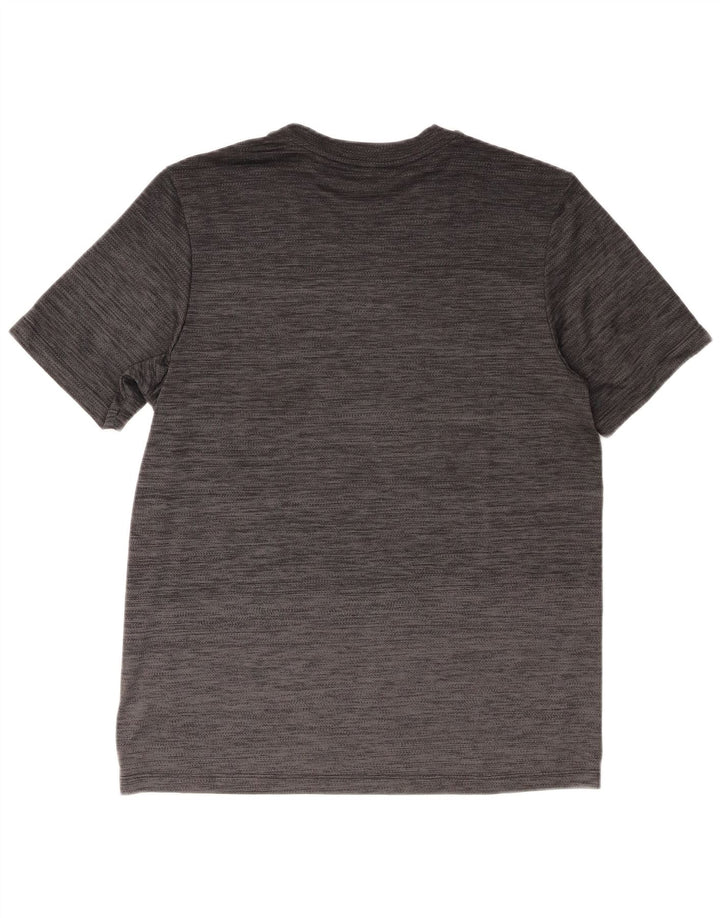 Adidas Mens T-Shirt Top Medium Grey Flecked Polyester