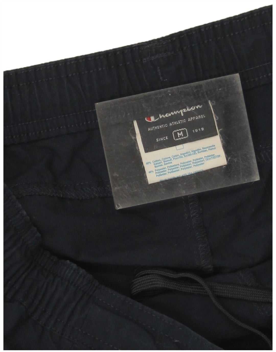 Champion Mens Tracksuit Trousers Joggers Medium  Navy Blue Cotton