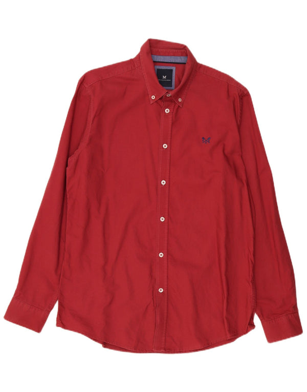 Crew Clothing Mens Slim Fit Shirt Large Red Cotton