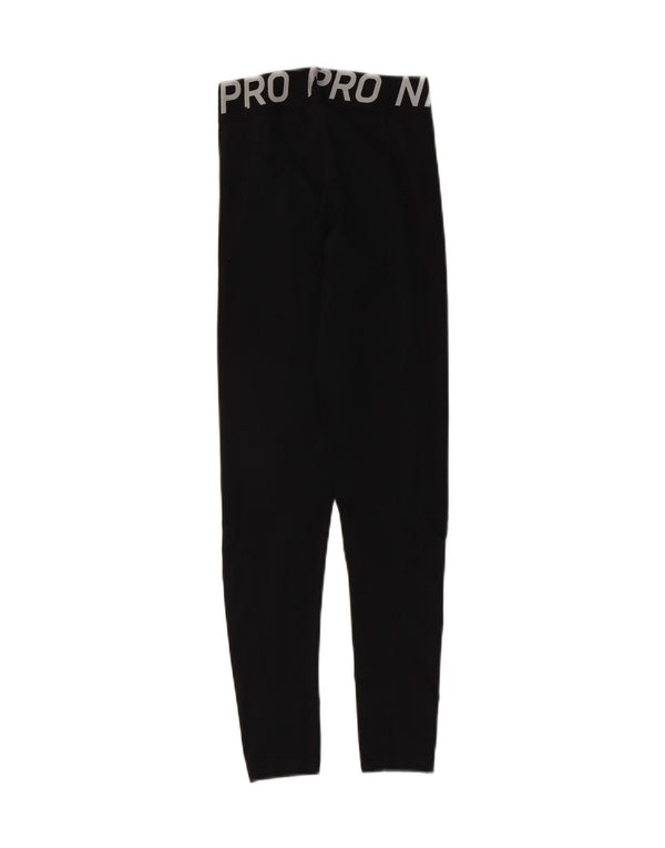 Nike Womens Graphic Leggings UK 8 Small Black Polyester Sports
