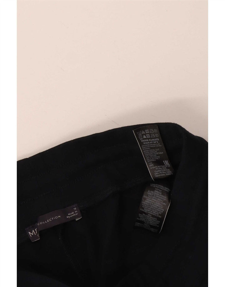 Marks & Spencer Womens Tracksuit Trousers UK 12 Medium Navy Blue