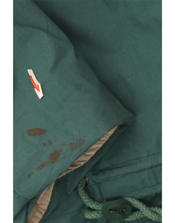 Brugi Mens Hooded Padded Reversible Jacket IT 54 2XL Green