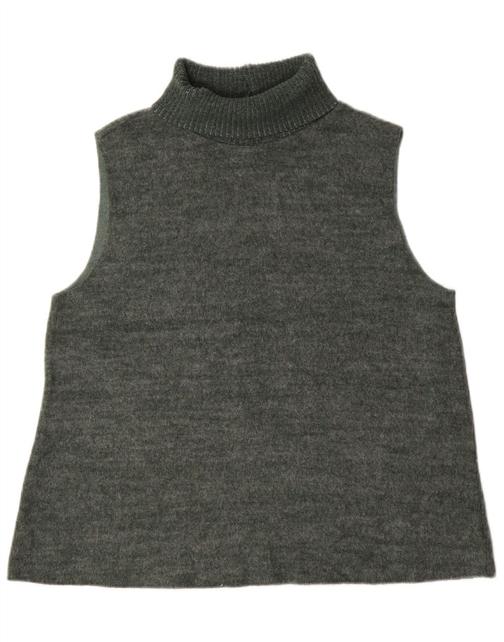 Zara Womens Vest Tank Top UK 14 Large Green