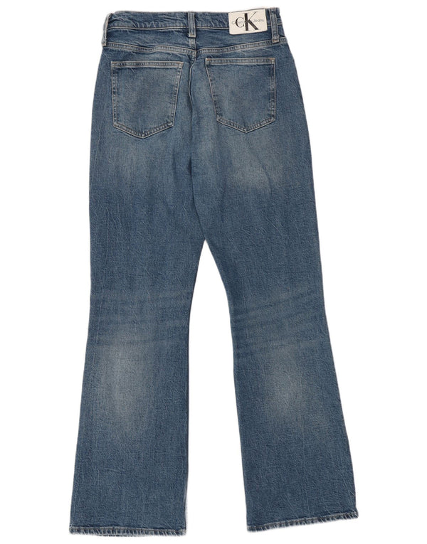 Calvin Klein Womens Bootcut Jeans W28 L30 Blue Cotton
